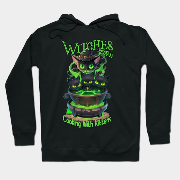 Witches Brew - Cooking With Kittens Hoodie by SergioCoelho_Arts